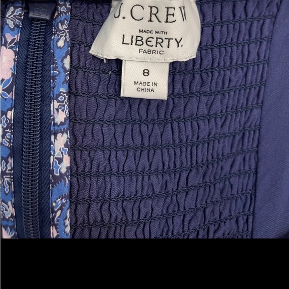 J.Crew Liberty® Sweetheart long-sleeve mini dress in Bourton Bloom fabric, 8 - Picture 7 of 8